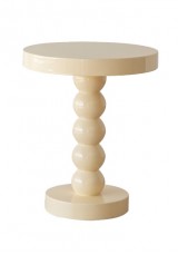 Maisy Round Side Table Dia40 - Ivory White or Black